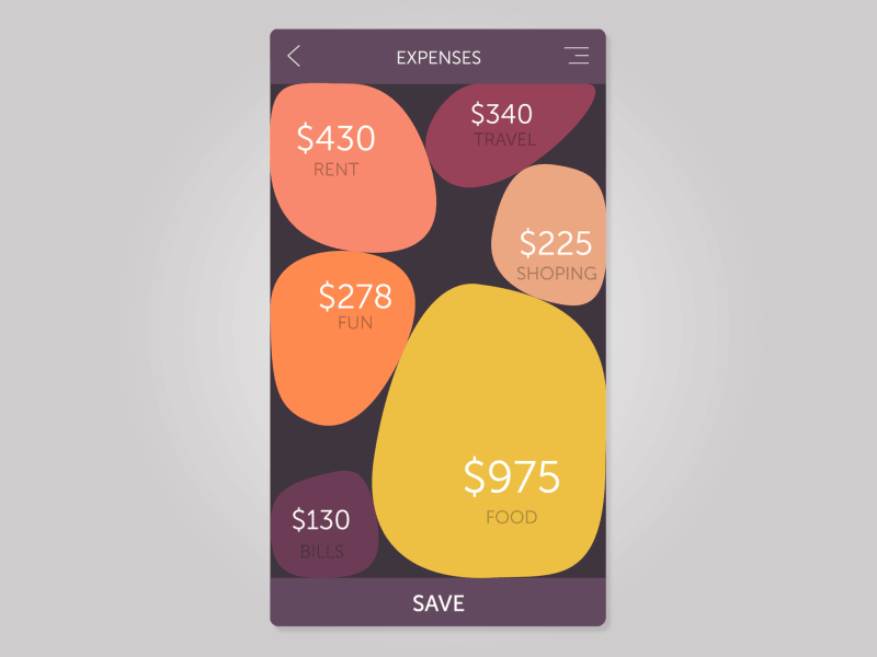 Expense Input Interaction app expense interaction liquid money uiux