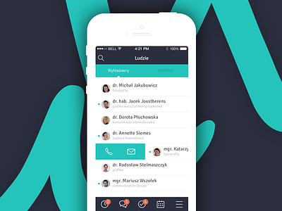 Wirtualna Uczelnia - iOS app (people) aplication app campus ios kohutpiotr mobile slash1990 uczelnia ui university ux wirtualna