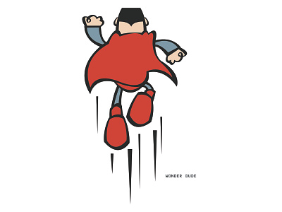 wonder dude book cartoon childrens comic doodle illustration kid sketch