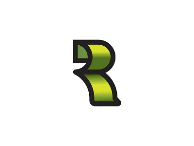 Letter R 3d graphic design letter r logo