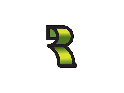 Letter R 3d graphic design letter r logo