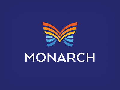 Monarch air butterfly cooling heating hvac logo m monarch symbol