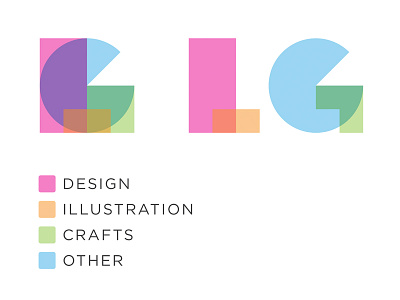 LG logo design design geometric logo vector