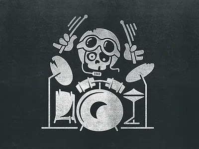 Drummer bambozza boy character drum drummer helmet music skull toy