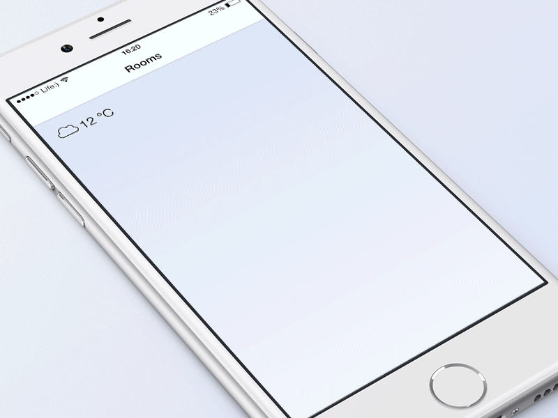 The concept of climate control applications 2014 animation app concept ios motion ux