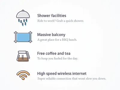 Co-working Space Icon Set icon set icons