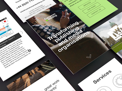 C&W digital agency redesign responsive ui ux