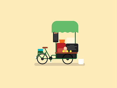 Veggie Velo adelaide food truck illustration street food