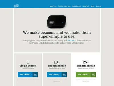 Updated BKON.com beacon beacons bkon eddystone eddystone url eddystoneurl ibeacon mobile physical web roboto slab