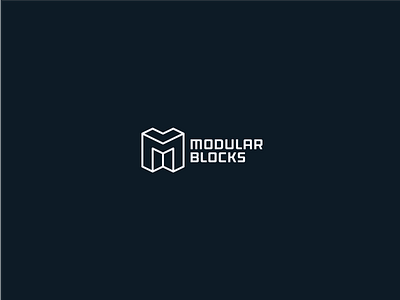 Modular Blocks 3d architecture block branding build dimension home live logo module space