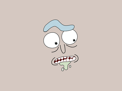 Rick rick and morty sketch vector