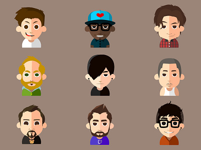 Avatars avatar character design illustration vector