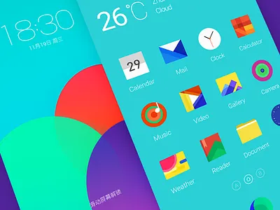 Graphic-Color colorful geometry graphic