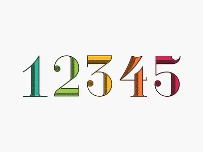 Twisted – Numbers numbers typogrpahy