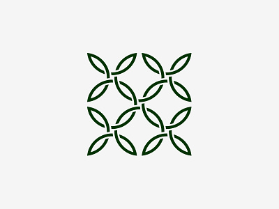 Leaves Knots flora geometry knots leaves logo ornament sign