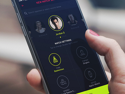 Tennis match SetUp app graph score score keeping tennis