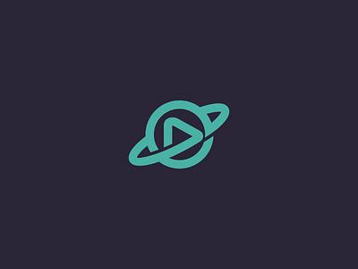 Planet + Play Button bowo456 branding design freelance graphic logo music planet play button video