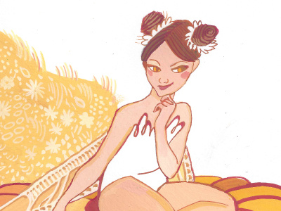 Concept de "a fada que tinha ideias" concept concept art desenho drawing gouache tradicional traditional