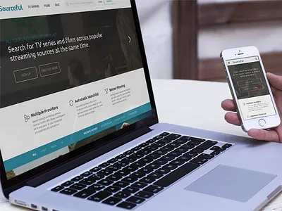 Sourceful Website homepage interface responsive ui web web design