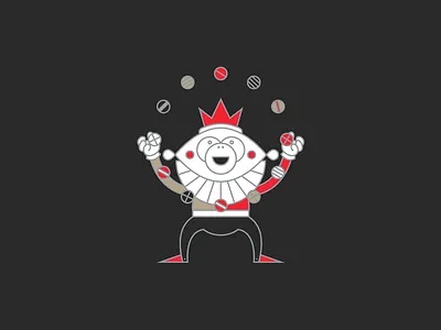 Joker joker juggling monkey