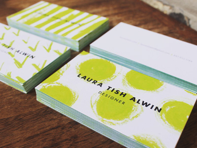 Personal Brand Refresh branding business cards green luxe marks moo pattern playful process shapes typography