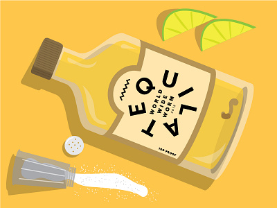 World Wide Worm bottle gold lime salt tequila