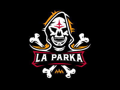 La Parka - Lucha Libre AAA bones fight illustration lucha luchador merchandise shirt skeleton skull vector wear wrestling