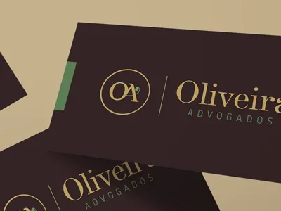 Oliveira Advogados Identity branding brown green identity lawer logo print