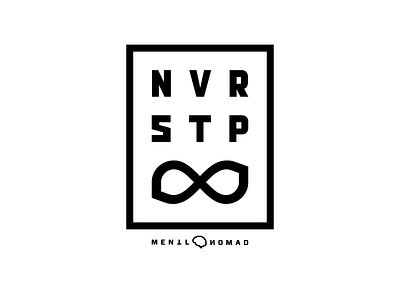Nvr Stp 2 black clean mark never stop simple update vectors white