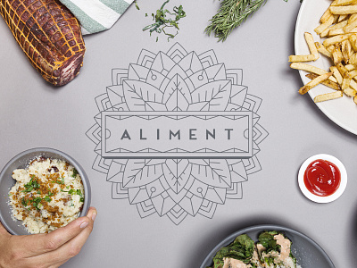 Aliment food identity logo mandala mark photography pool restaurant san francisco type