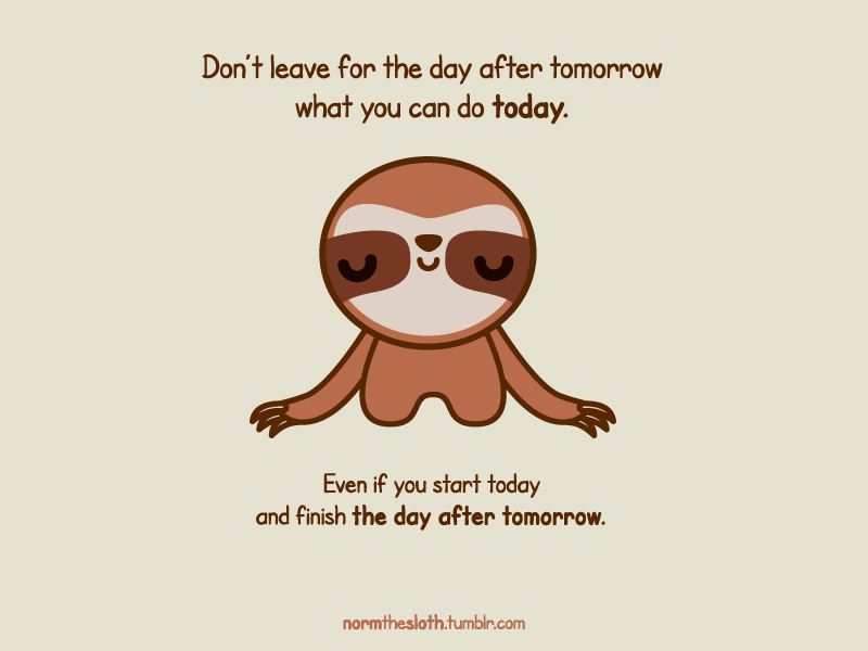 Norm the Hyperactive Sloth - Day after tomorrow animation chibi cute gif hyperactive kawaii sloth