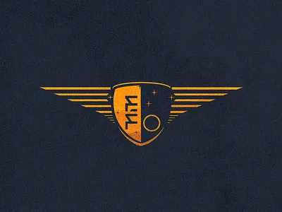 Final Frontier Logo design game logo wings
