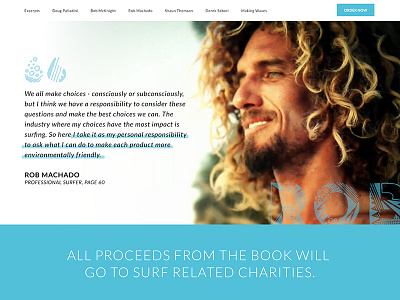 Stoked Dribbbs 1/3 design landing page san diego sdsu surf surfing sustainability web design