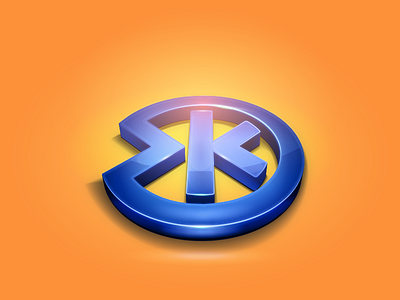 Oldschool Logo illustrator logo ok pseudo 3d sigma vector