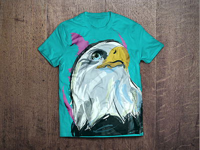 Animals T-shirt collection animals blue clothing design eagle illustration t shirt