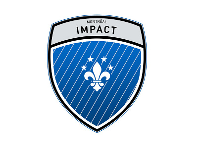 Montreal Impact badge canada crest flat icon illustrations impact mls montreal soccer sport team