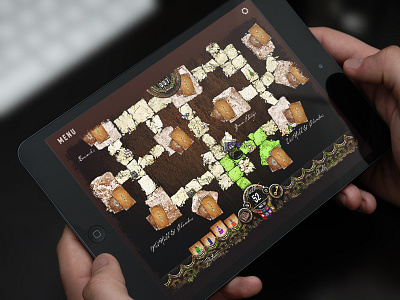 Mobile Game Board board game dashboard dungeon gamedev indiedev mobile pixelart rpg texture