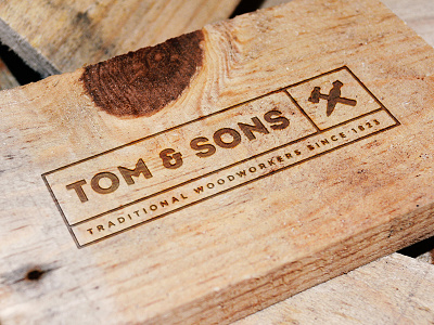 Engraved Wood Logo Mockup engraved logo mockup photoshop resource wood