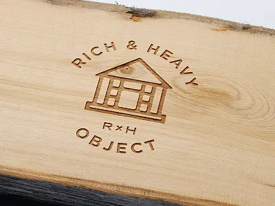 Rich & Heavy 15minutelogos artist brand collaboration design logo minute objects reclaimed recycle type vector