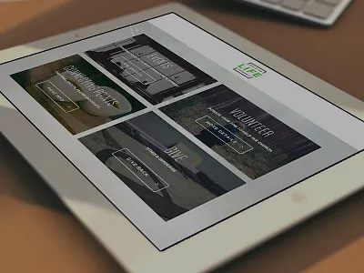 Church Kiosk App church events app ipad ipad app menu navigation ui