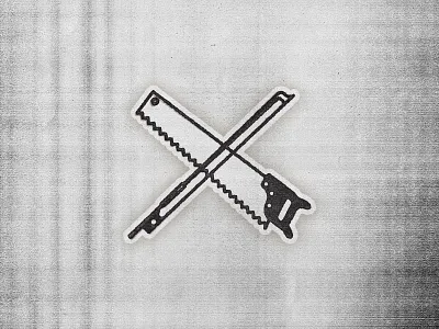 Saw & Bow bluegrass bow icon illustration line music saw