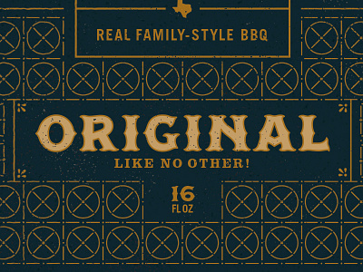Packaging Tidbit bbq packaging pattern texas texture western
