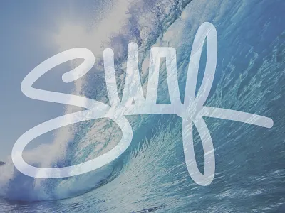 Surf design illustration lettering logo type typography vector