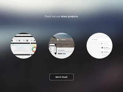 Lycaste blur button circle estonia portfolio showcase ui ux web white
