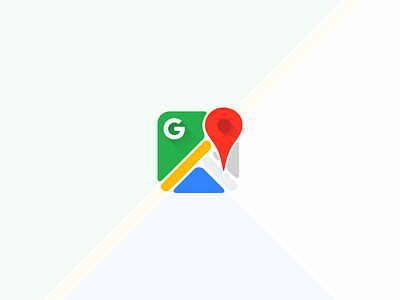 Google Maps Icon with New Style google icon logo maps new newgoogle