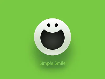 Simple Geometric Smile circle funny illustration shadow simple smile sphere