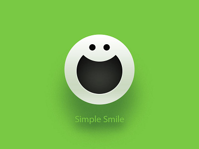 Simple Geometric Smile circle funny illustration shadow simple smile sphere