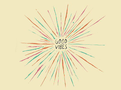 Good Vibes dailydoodle illustration pma