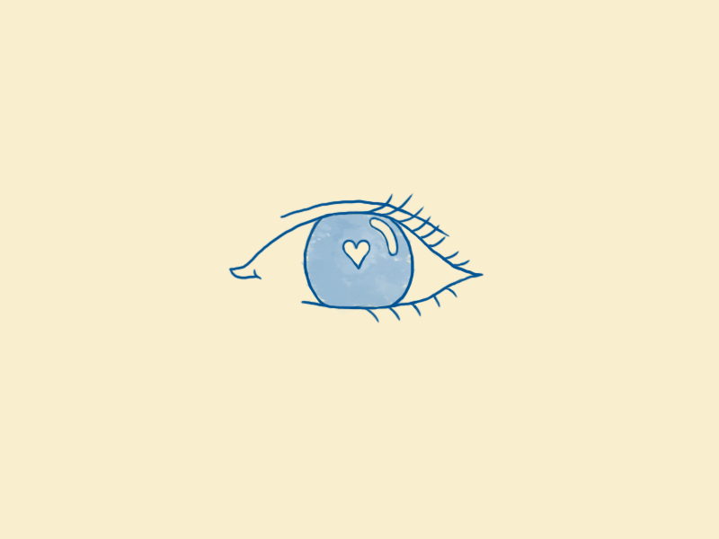 Cry For Love {gif} 2d animated gif animation cel eye frame by frame gif motion graphics photoshop tears