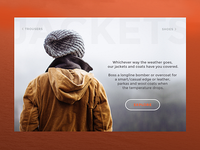 Day 063 - Fashion Header daily100 day063 fashion header hero ui